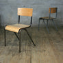 X8 Vintage Industrial School Stacking Chairs - ADULT SIZE