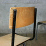 X8 Vintage Industrial School Stacking Chairs - ADULT SIZE
