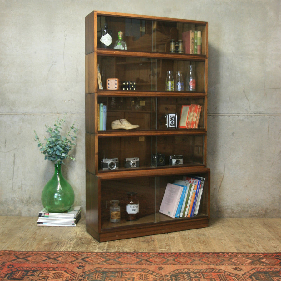 vintage_simplex_sectional_library_bookcase_display_cabinet