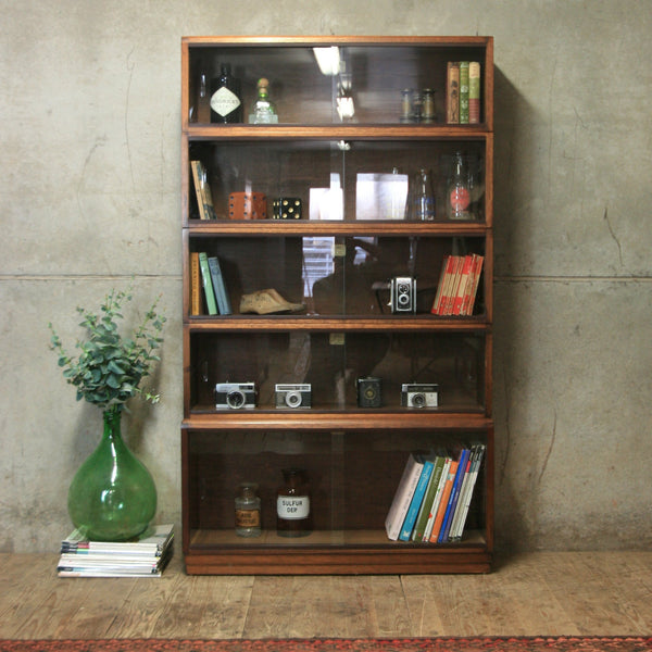 vintage_simplex_sectional_library_bookcase_display_cabinet