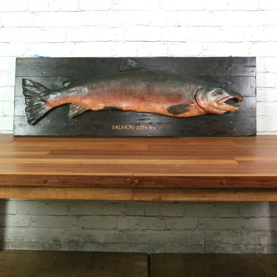 Vintage Plaster Cast Salmon for an Angling fan, Restaurant or Retail Display