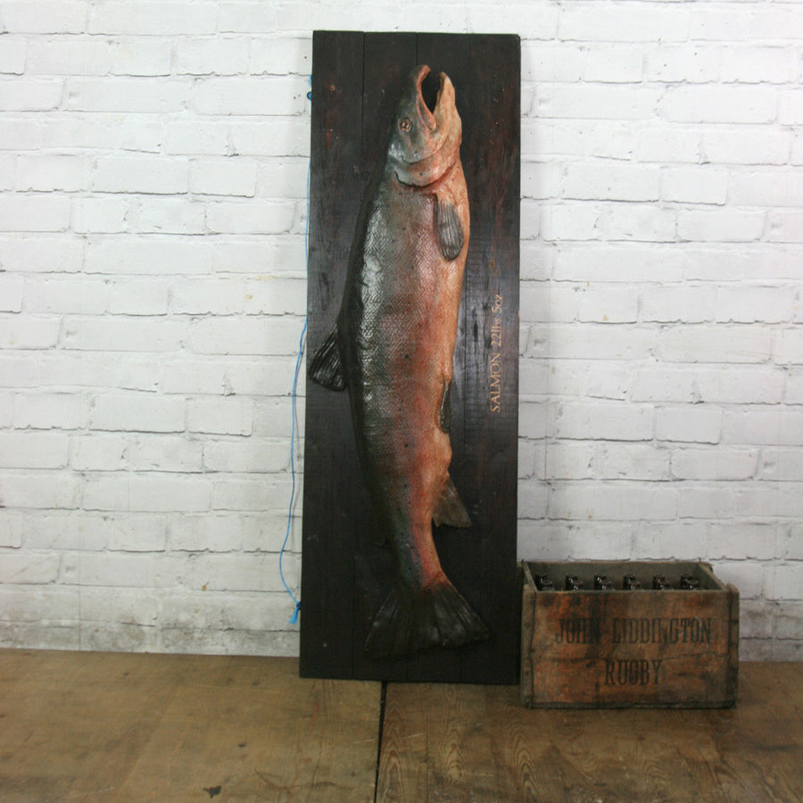 Vintage Plaster Cast Salmon for an Angling fan, Restaurant or Retail Display