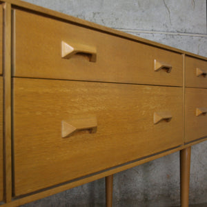 Vintage Mid Century Stag Concord Oak Chest of Drawers