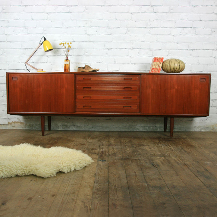 Large Mid Century Teak Sideboard
