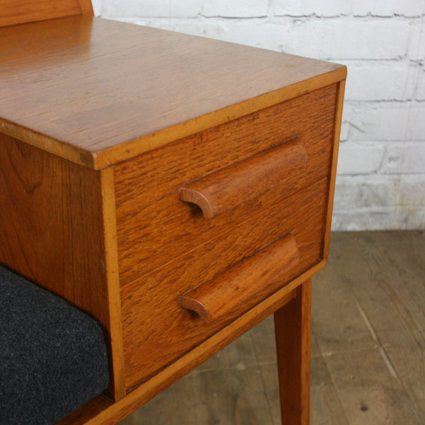 Vintage Chippy Heath Teak Telephone Seat