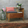 vintage_teak_chippy_heath_telephone_seat_gossip_chair_table_mid_century