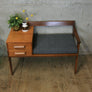 vintage_teak_chippy_heath_telephone_seat_gossip_chair_table_mid_century
