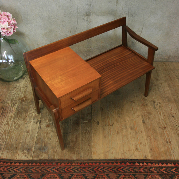 vintage_teak_chippy_heath_telephone_seat_table