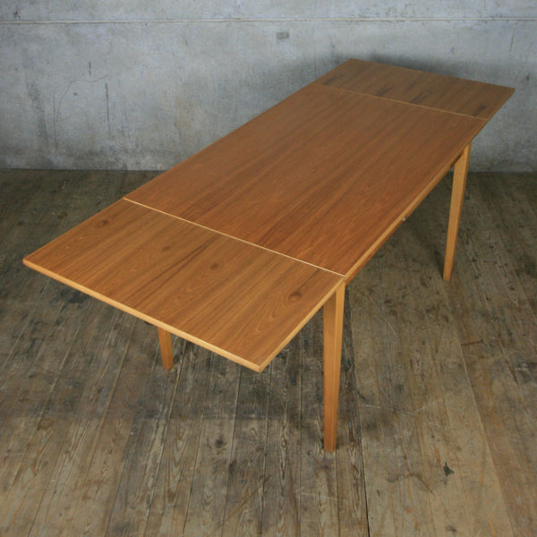 Vintage Danish Teak Extending Dining Table