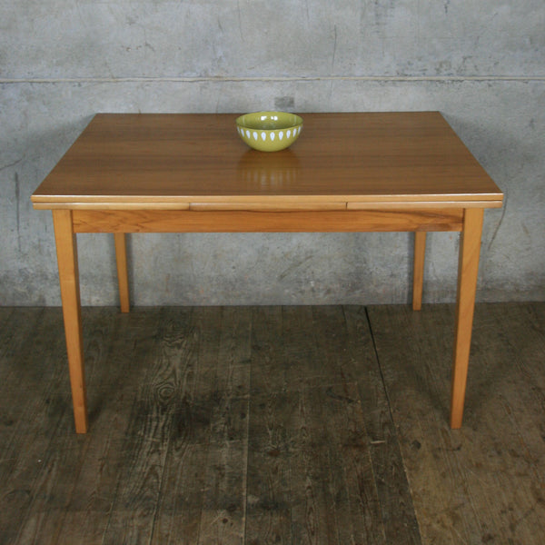 Vintage Danish Teak Extending Dining Table