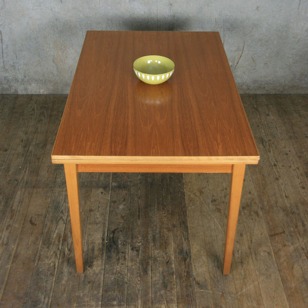 Vintage Danish Teak Extending Dining Table