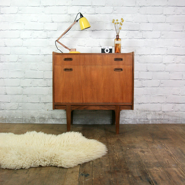 Mid Century Teak LP Vinyl Cabinet