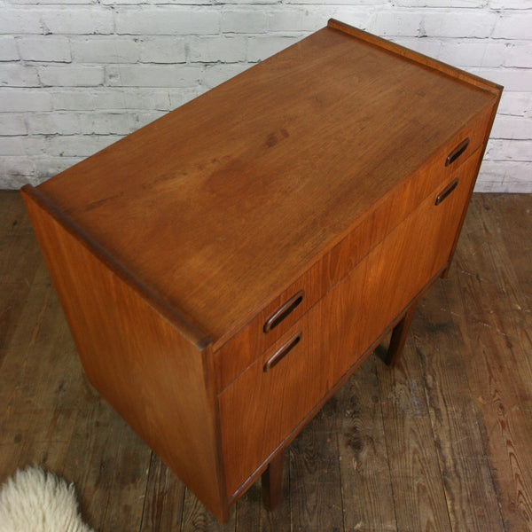 Mid Century Teak LP Vinyl Cabinet