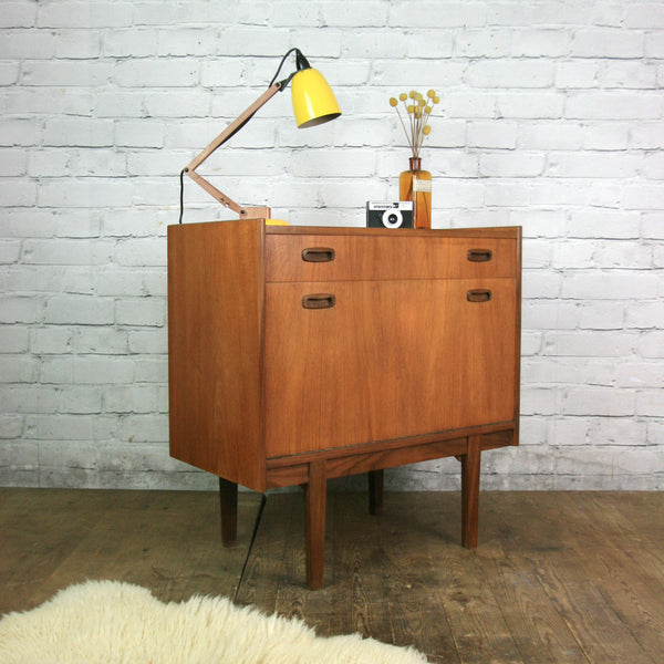 Mid Century Teak LP Vinyl Cabinet