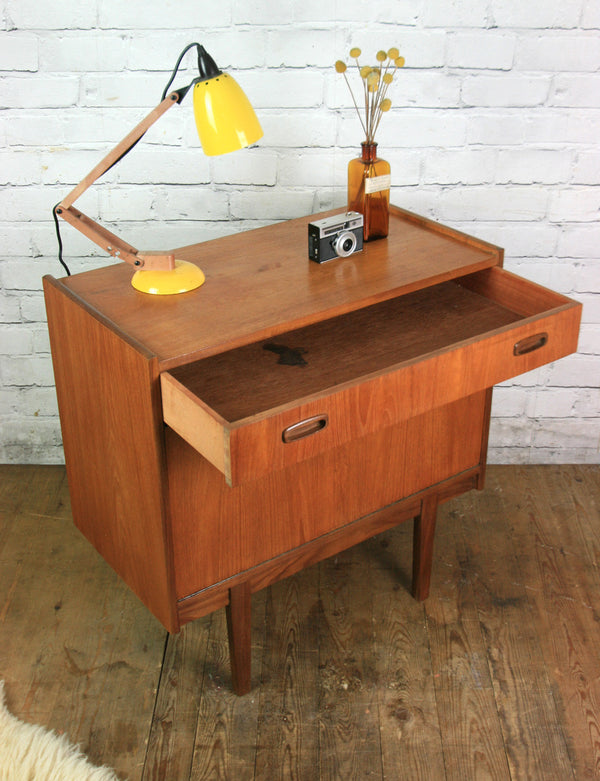 Mid Century Teak LP Vinyl Cabinet