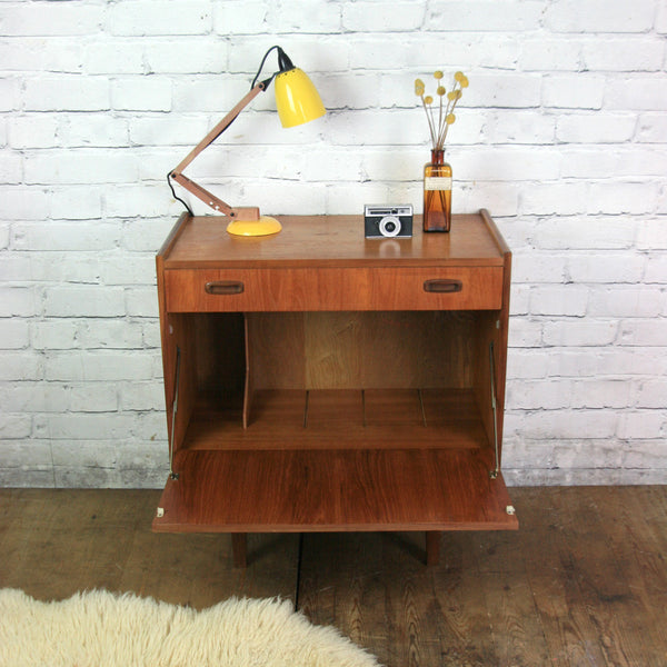Mid Century Teak LP Vinyl Cabinet