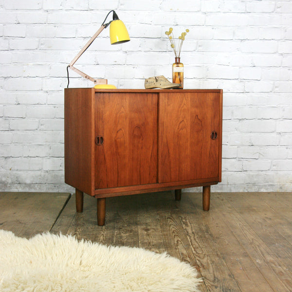 Mid Century Danish Teak Media Cabinet