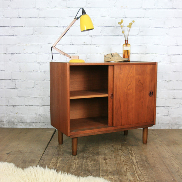 Mid Century Danish Teak Media Cabinet