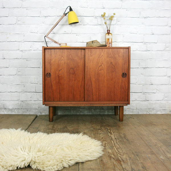 Mid Century Danish Teak Media Cabinet