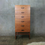 G-Plan Quadrille Teak Tallboy Chest of Drawers