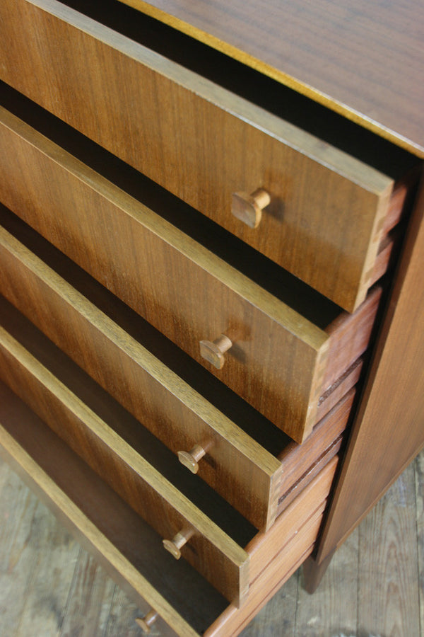 Vintage McIntosh Teak Tallboy Chest of Drawers