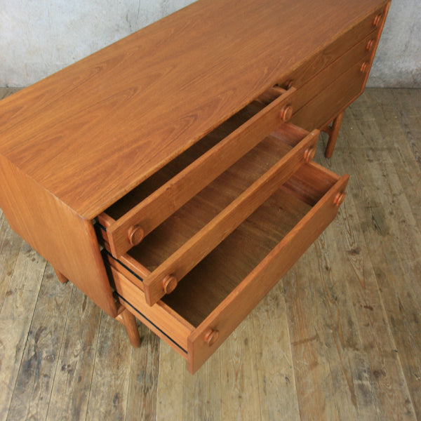 Mid Century Meredew Teak Chest of Drawers