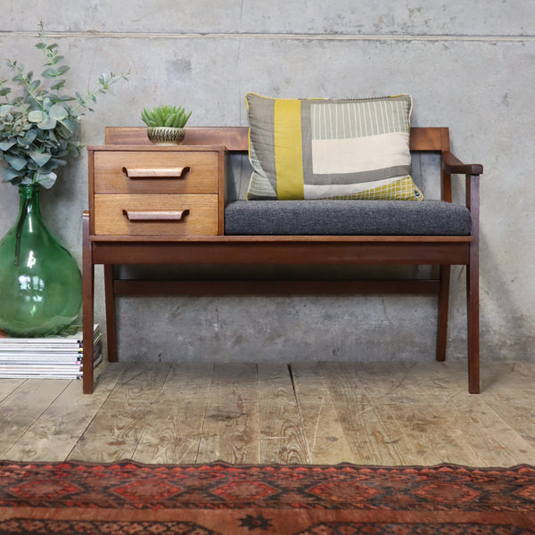 Chippy Heath Teak Telephone Seat - #1706i