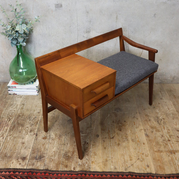 Chippy Heath Teak Telephone Seat - #1706i