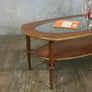 Teak Mid Century Oval Coffee Table