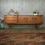 Large Vintage Teak Mid Century Sideboard
