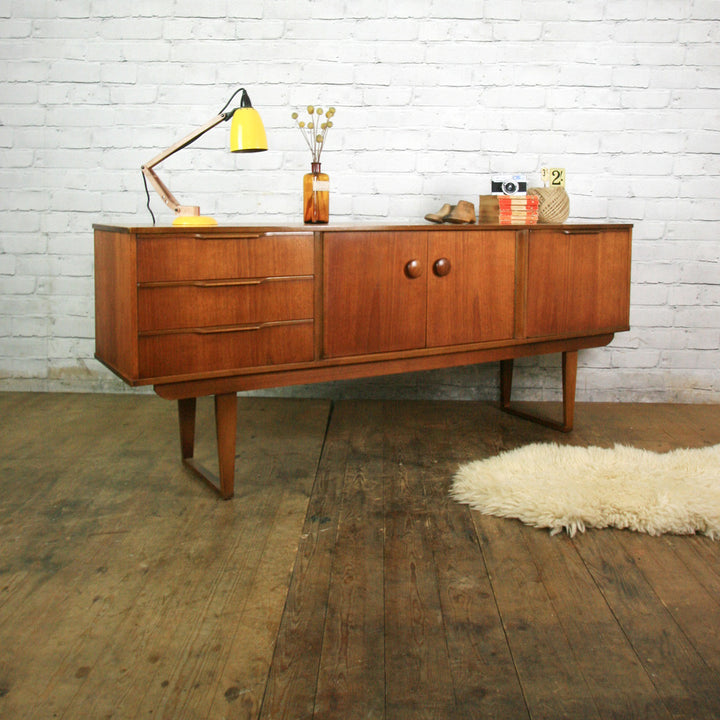 Vintage Teak Mid Century Beautility Sideboard