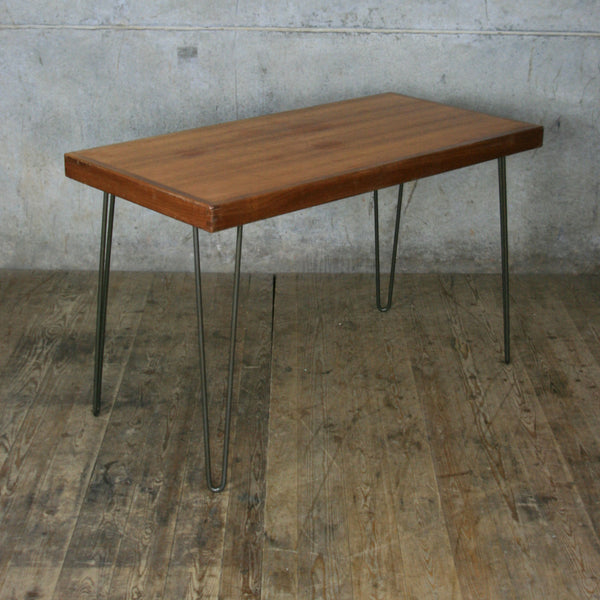 Reclaimed School Desk / Table with Hairpin Legs