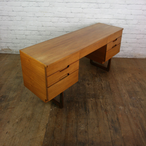 Vintage Teak Uniflex Desk Dressing Table