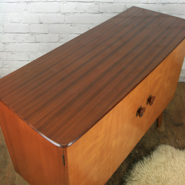 Mid Century Beech & Walnut Vanson Sideboard