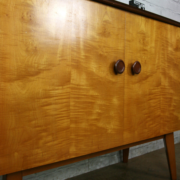 Mid Century Beech & Walnut Vanson Sideboard
