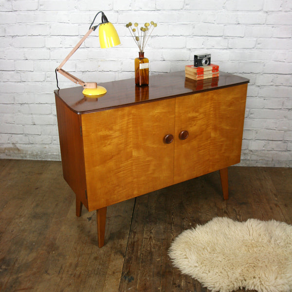 Mid Century Beech & Walnut Vanson Sideboard