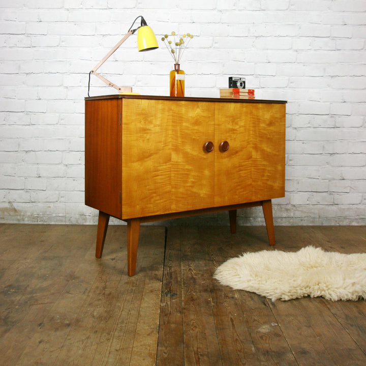 Mid Century Beech & Walnut Vanson Sideboard