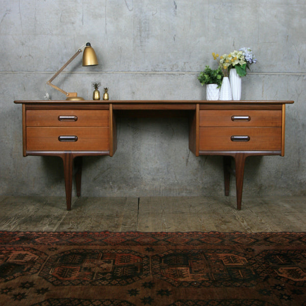 Mid Century Younger Codan Teak Desk / Dressing Table