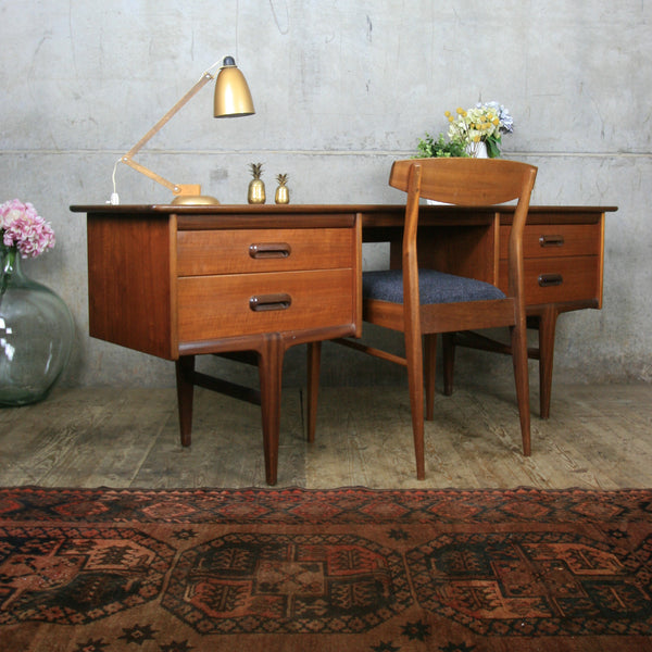 Mid Century Younger Codan Teak Desk / Dressing Table