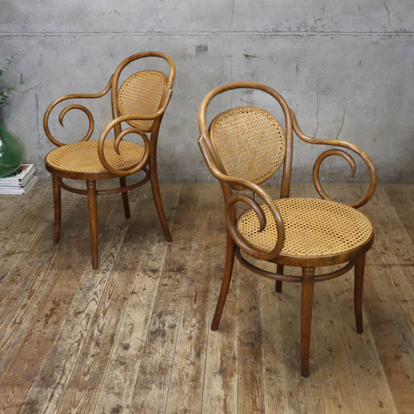 vintage_thonet_cane_viennese_bentwood_armchairs