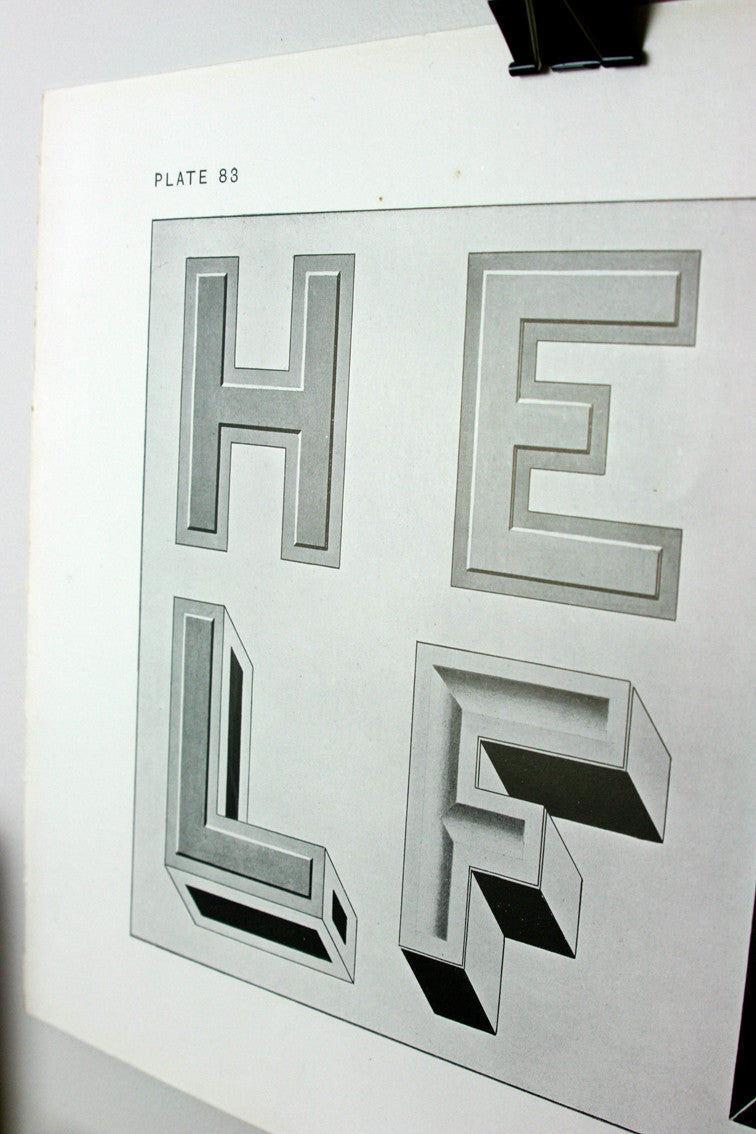 Vintage 'HETLFK' Typographic Plate No.83