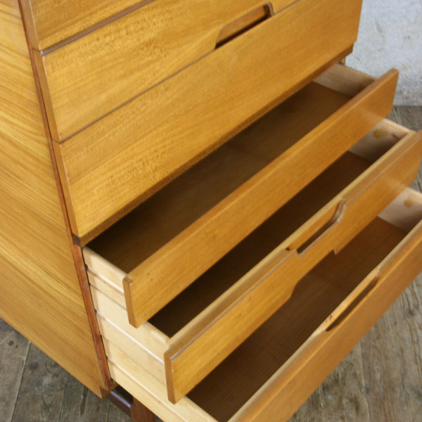 Vintage Uniflex Tallboy Chest of Drawers