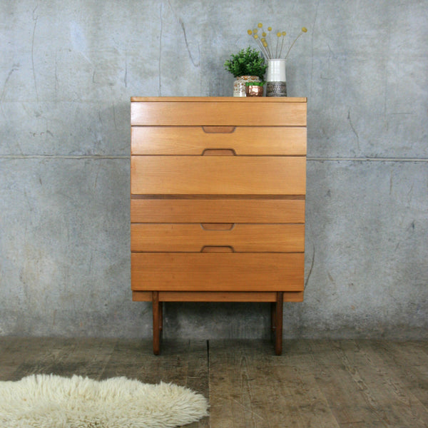 Vintage Uniflex Tallboy Chest of Drawers