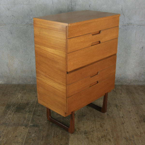 Vintage Uniflex Tallboy Chest of Drawers