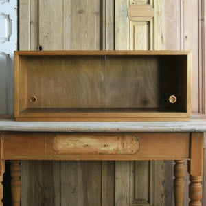 Mid Century Walnut Glazed Shop Display Cabinet