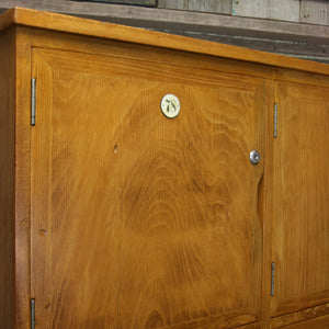 Vintage School Gym Wooden Lockers - 0707c