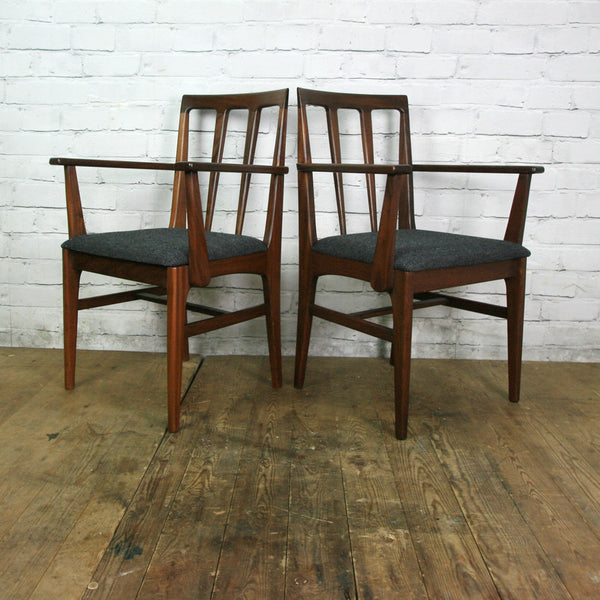 Set of Six Younger 1960s Afromosia Dining Chairs