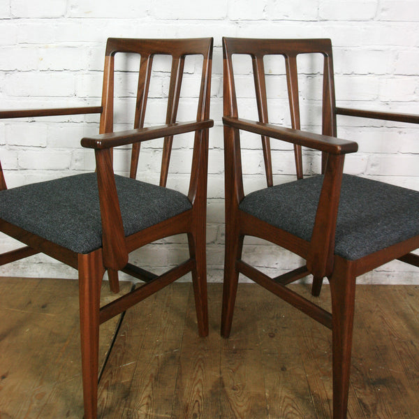 Set of Six Younger 1960s Afromosia Dining Chairs