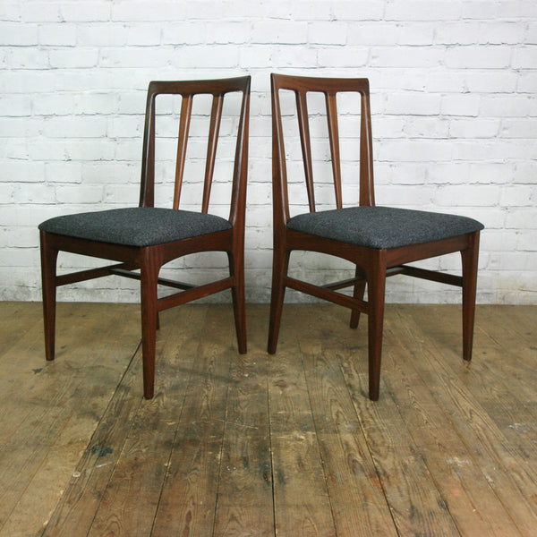 Set of Six Younger 1960s Afromosia Dining Chairs
