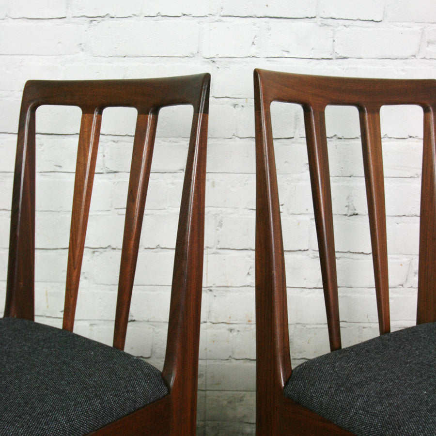 Set of Six Younger 1960s Afromosia Dining Chairs